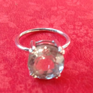 Quartz Ring 925 Sterling Silver Ring Quartz Silver Ring Statement Ring Handmade Ring Wedding Ring 10X10mm Gemstone Gift For Her