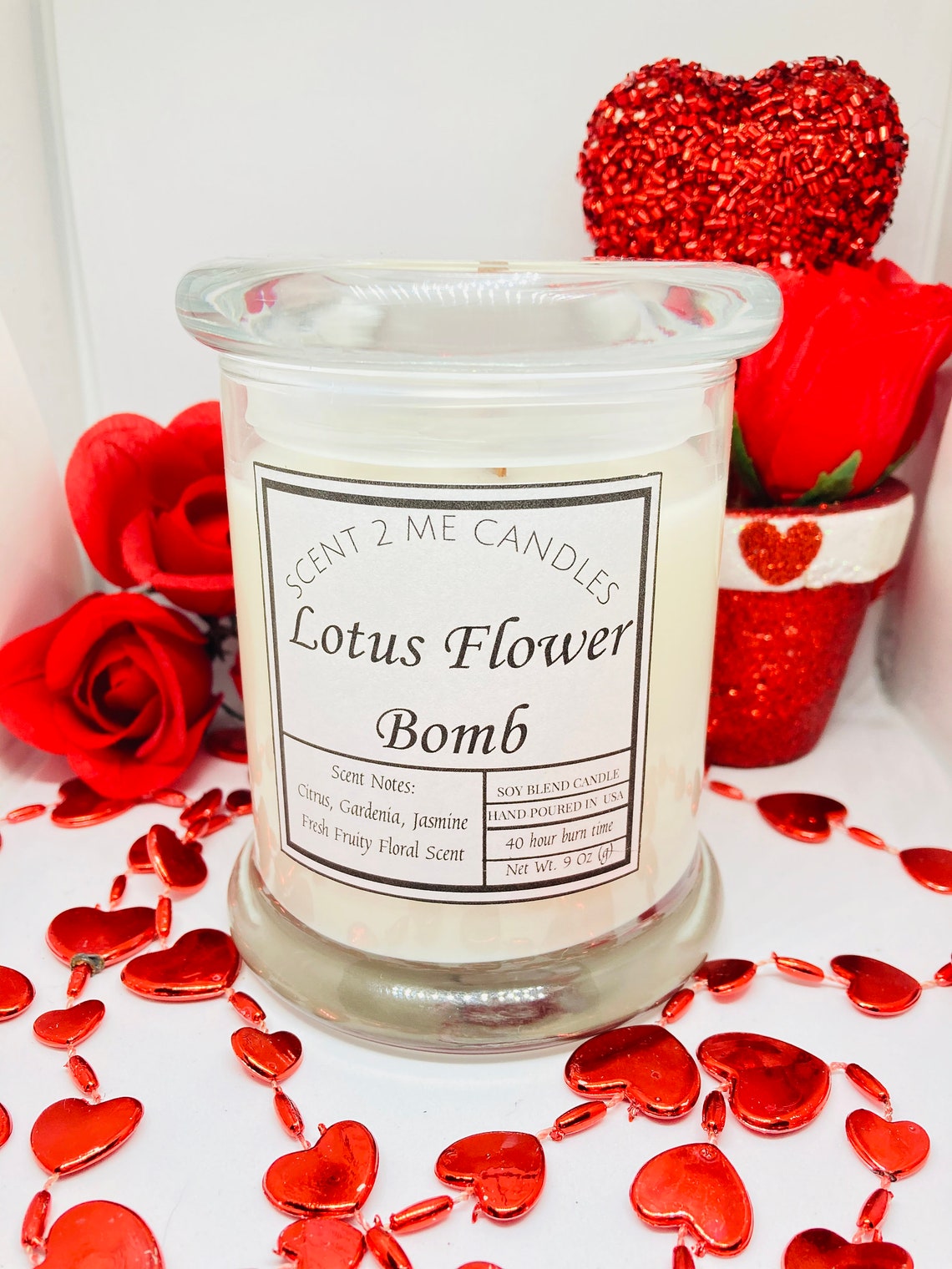 Lotus Flower Bomb Candle Etsy