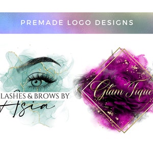 Logo Design, Watermark Signature logo, Affordable Price, Golden Watercolor Brush Stroke, Business Branding, SALE