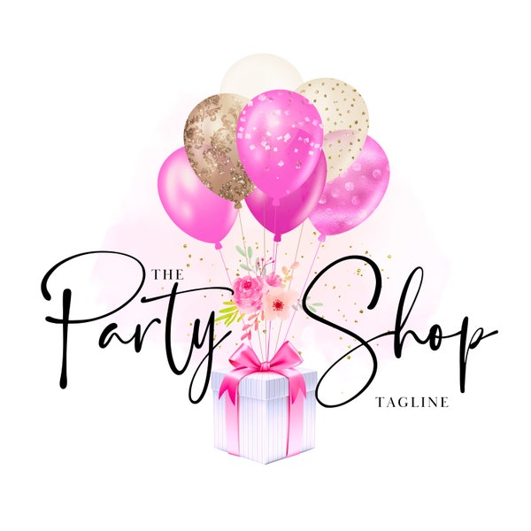 Party Business Logo, Event Planner Logo, Party Rental, Wedding Coordinator Logo, Birthday Decoration