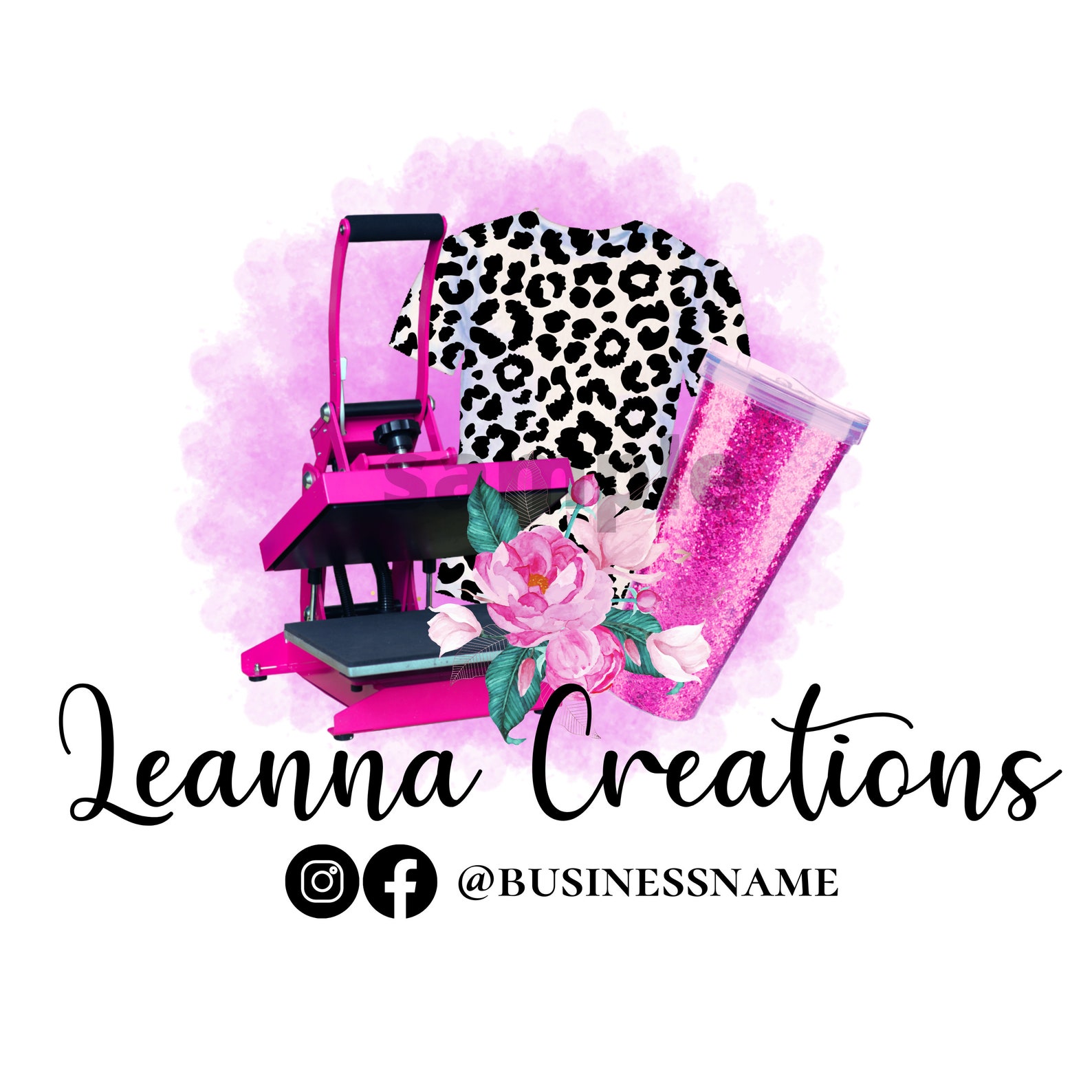 Heat Press Logo DIY Cricut Logo Crafting Logo Template Etsy