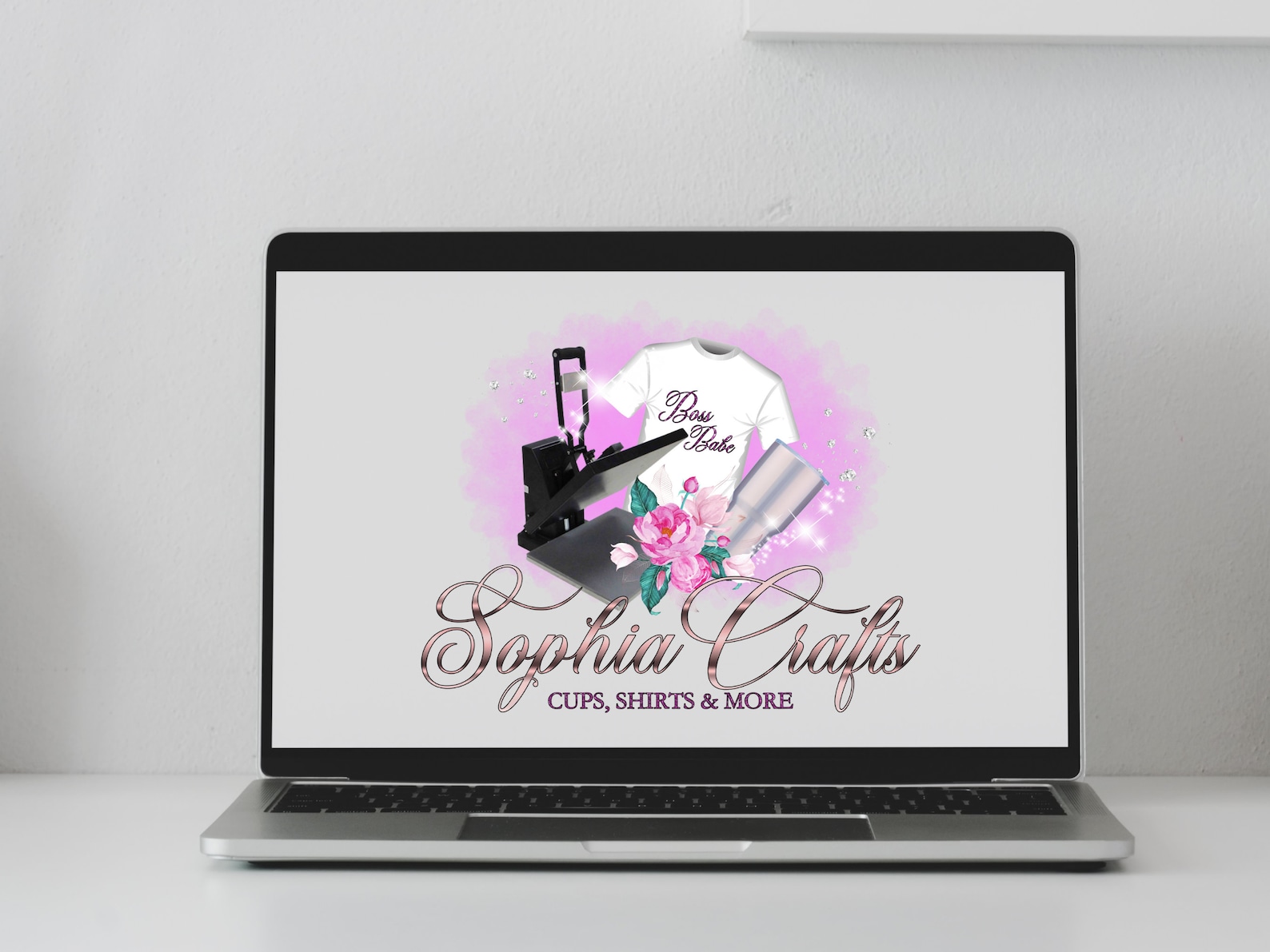 Crafting Logo Design Heat Press Logo Template DIY Cricut Etsy