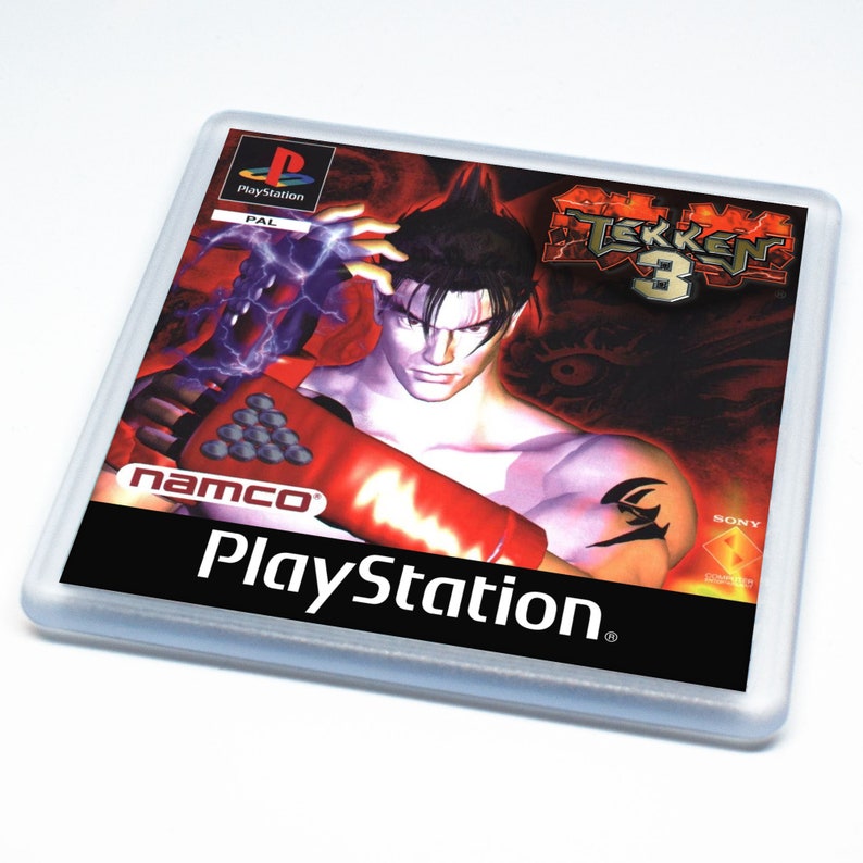 Tekken 3 Drinks Coaster  Sony PlayStation  Retro Gaming image 1