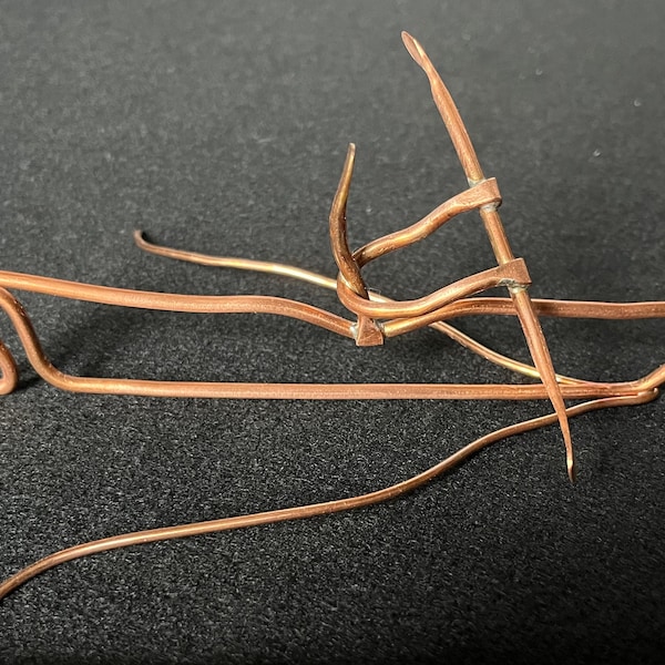 Copper Boat Sculpture Etsy