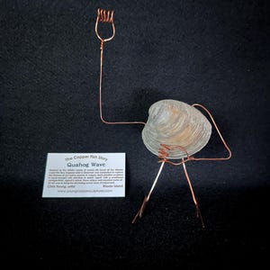 Quahog Wave !priority shipping included for this very unique and fun shellfish wire sculpture
