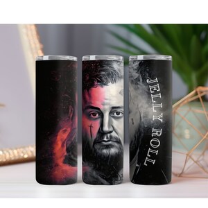 Jelly Roll 20oz Tumbler, jelly roll fan, country music, gift for her, gift for friend, coffee cup