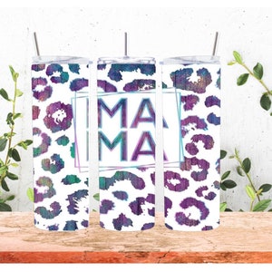 Mama leopard print 20oz tumbler, coffee cup, gift for mom,mothers say present,friend gift