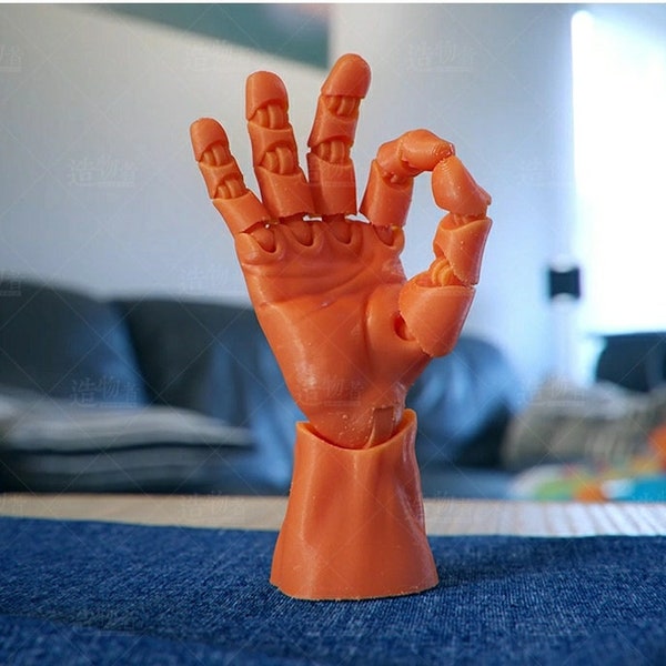 Movable hand 3D stl file