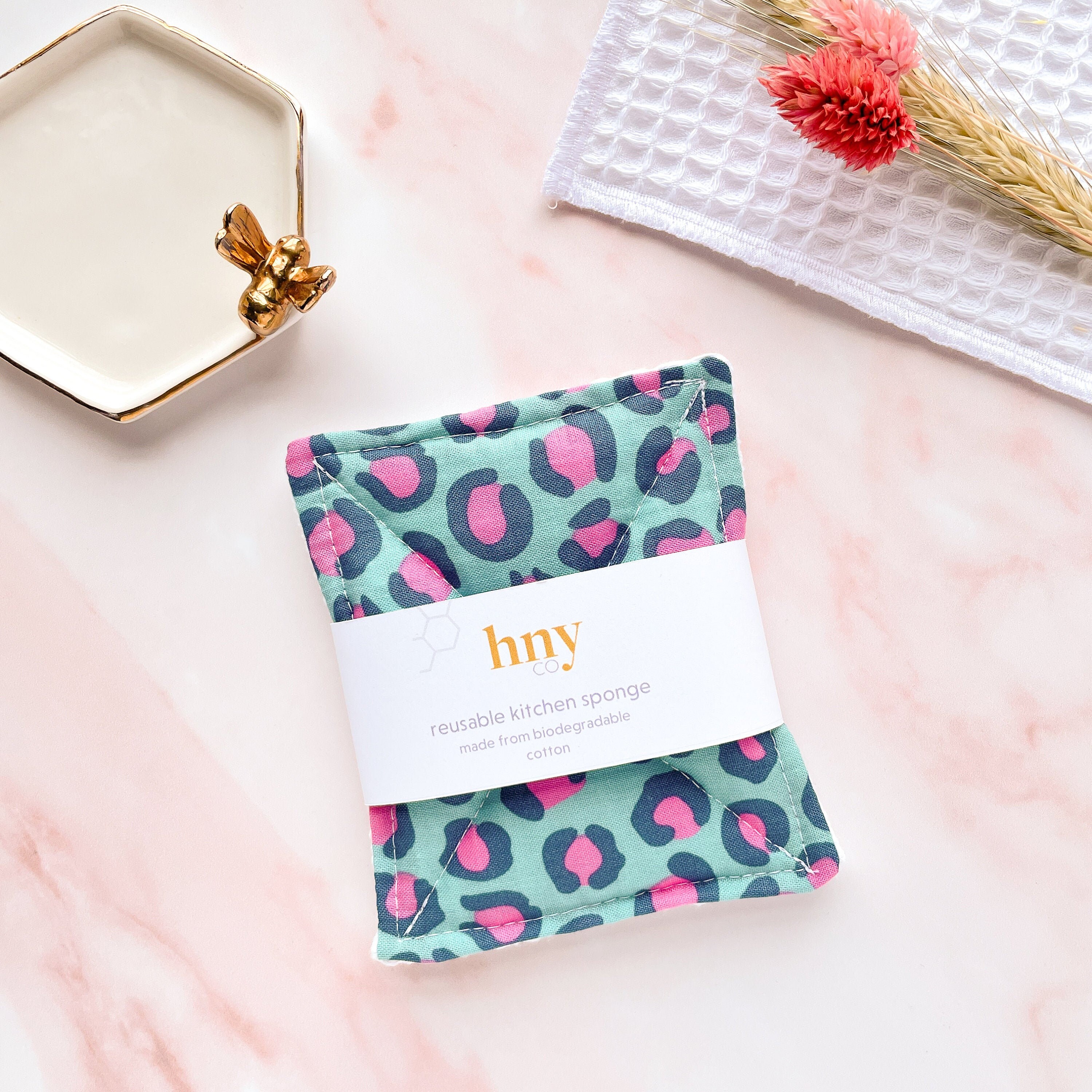 Esponja de cocina con estampado de leopardo toallitas | Etsy