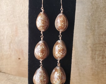 Cowry shell earrings