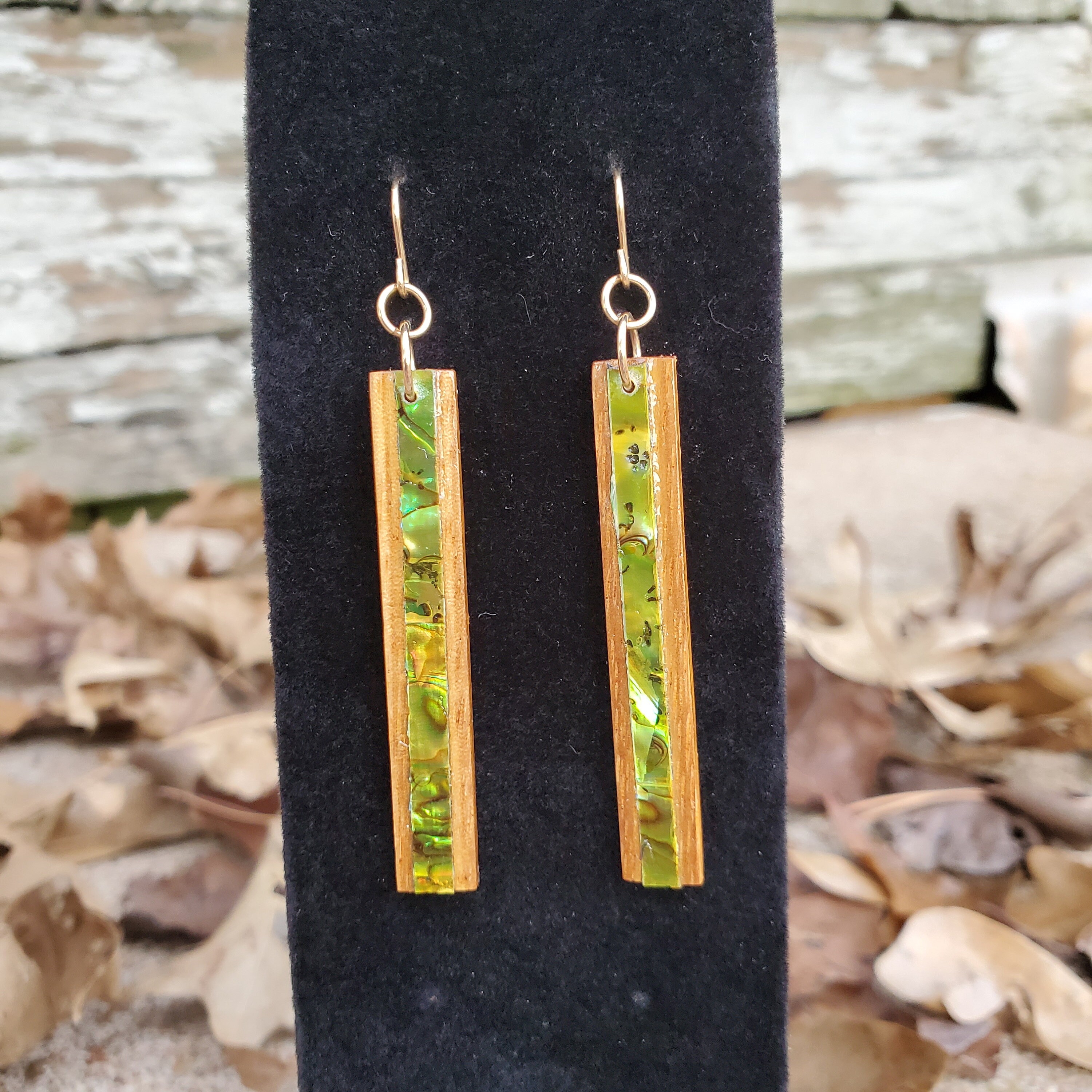 Zebrawood Earrings - Etsy display picture 1