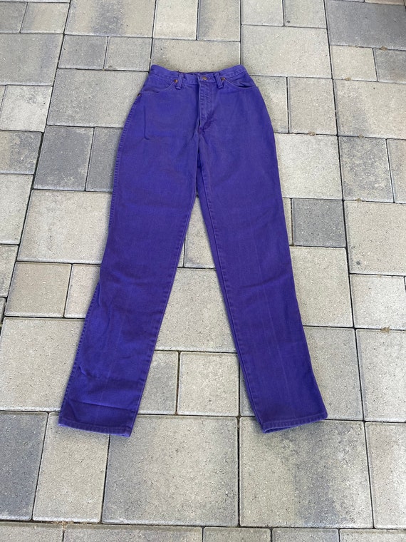 Vintage 1980s Bright Purple Wrangler Jeans