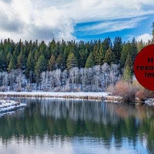 Zoom Backgrounds, Snowy Lake Background, Virtual Background for Zoom, Microsoft Teams, Skype, Google Meet