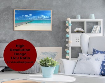 White Living Room Zoom Backgrounds, Bright Room Background, Virtual Background for Zoom, Microsoft Teams, Skype, Google Meet