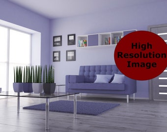 Blue Zoom Backgrounds, Living Room Background, Virtual Background for Zoom, Microsoft Teams, Skype, Google Meet