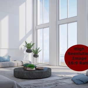 明るいリビングルームの背景、Zoom、Microsoft Teams、Skype、Google Meet、Zoomの背景の仮想背景、