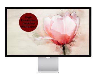 Boho Flower Desktop Wallpaper. Desktop Background. Floral PC Wallpaper. Instant Download. Laptop Background Wallpaper