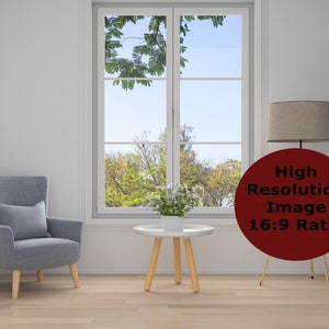 明るいズーム背景、ミニマルなリビングルーム背景、ズーム、Microsoft Teams、Skype、Google Meet の仮想背景