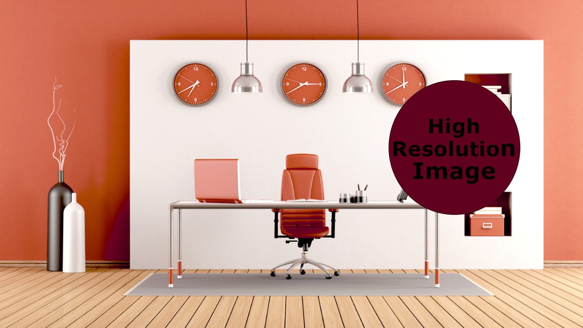 Dark Orange Virtual Background for Zoom Office Backdrop - Etsy