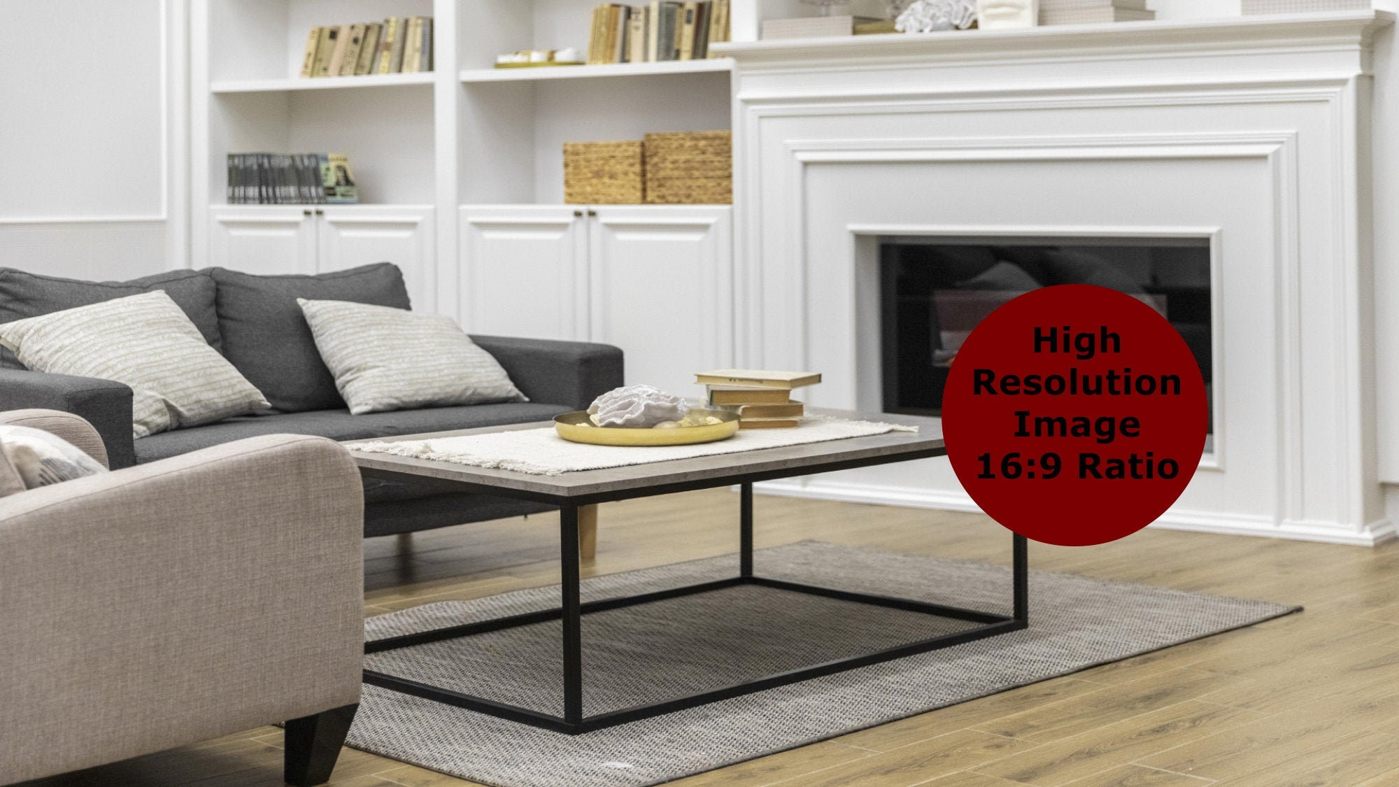 Living Room With Fireplace Background Zoom Backgrounds Etsy