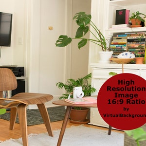 シンプルなリビングルームの背景、Zoom の背景、Zoom、Microsoft Teams、Skype、Google Meet の仮想背景