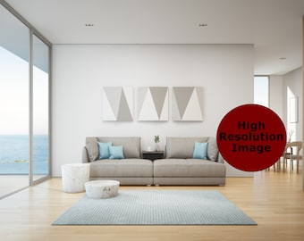 Zoom Backgrounds, Clear Sea View Living Room Background, Virtual Background for Zoom, Microsoft Teams, Skype, Google Meet