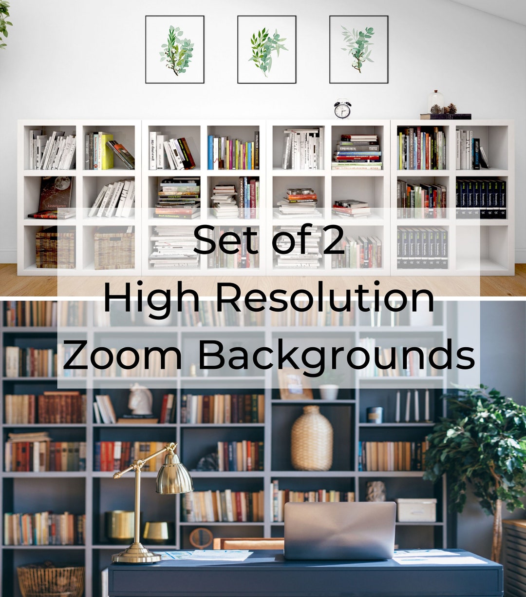 Virtual Bookshelf For Zoom Backgrounds, Book Shelf Background, Bookcase