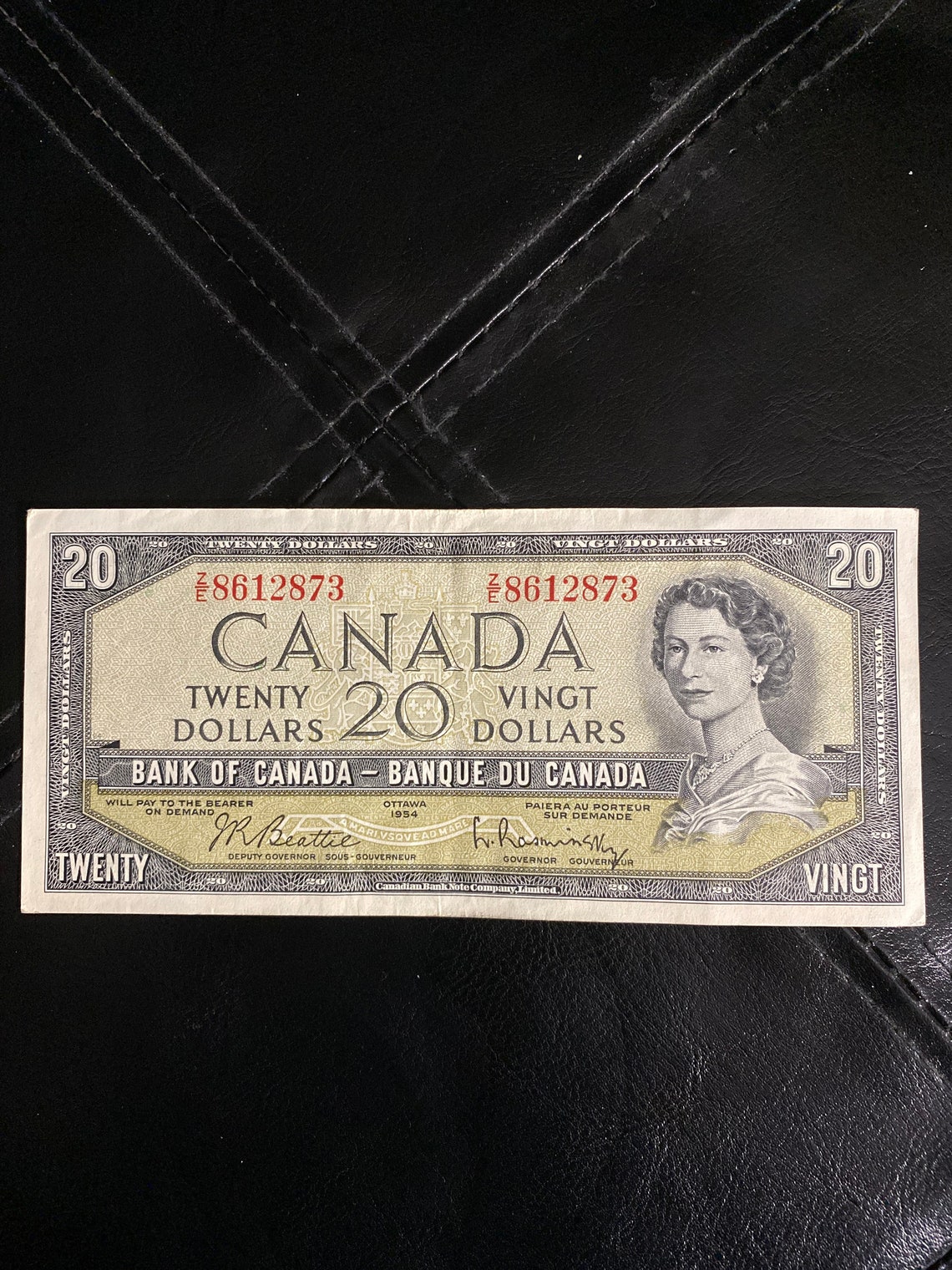 1 Canadian 20 dollar bill 1954 good condition Etsy 1 Canadian 20 dollar bill 1954 good condition Etsy