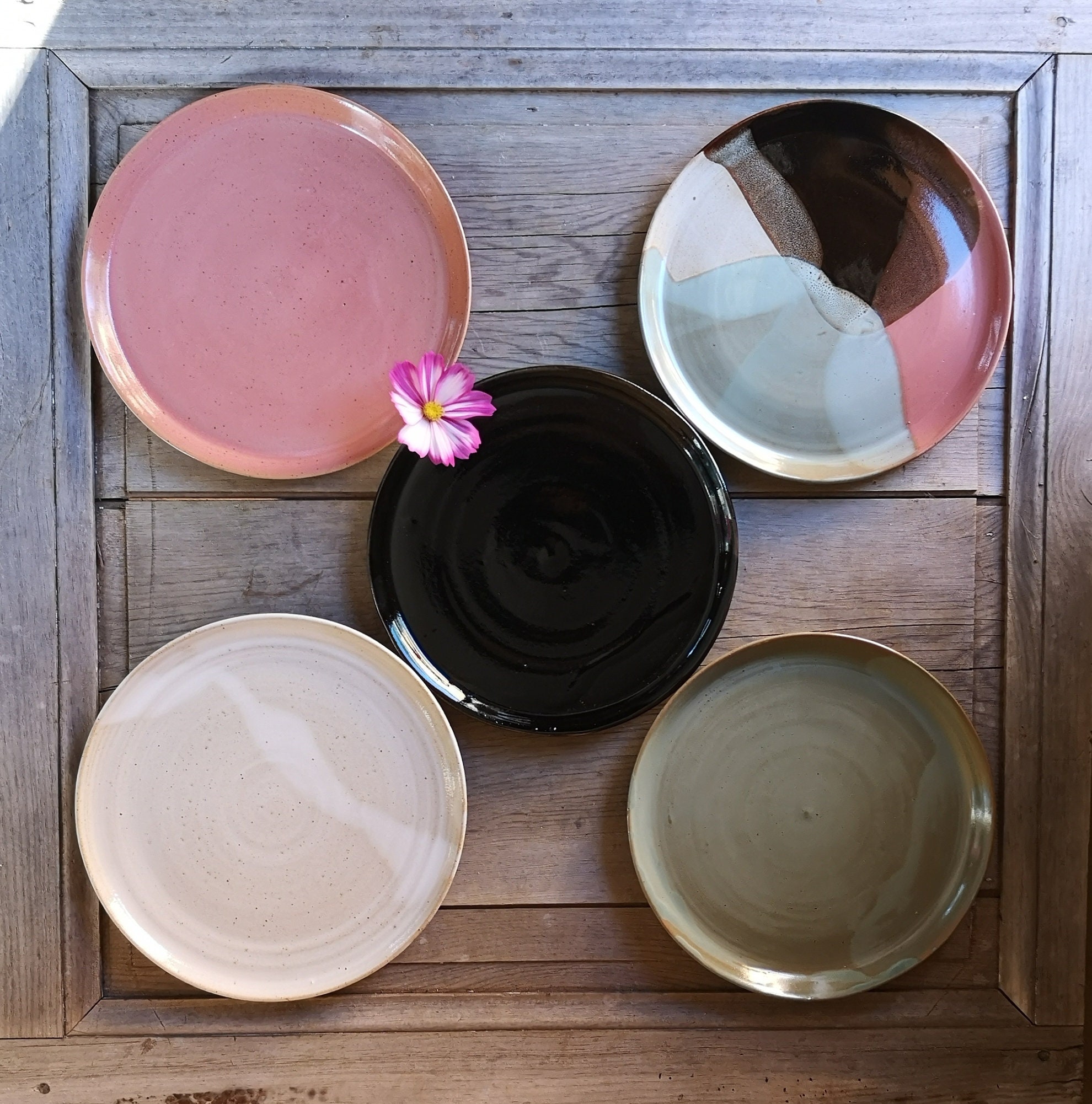 Grande Assiette Plate en Grès