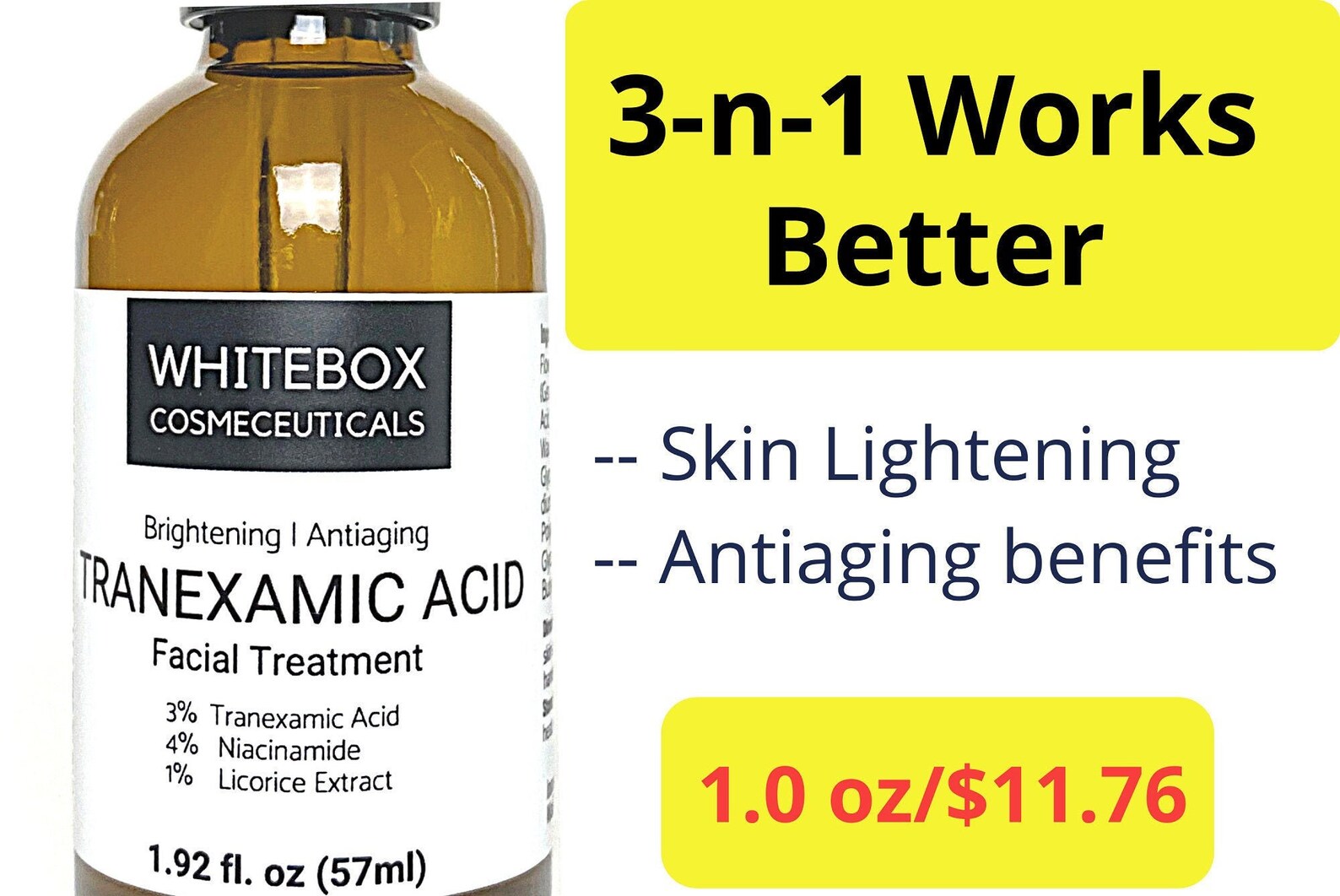 Tranexamic Acid Serum Tranexamic Serum Skin Brightening Etsy