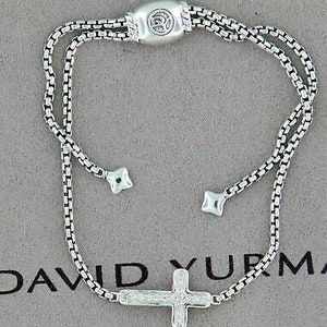 David Yurman Petite Pave Cross Diamond Bracelet - Etsy