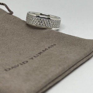 David Yurman 3 Row Streamline Diamond Ring - Etsy