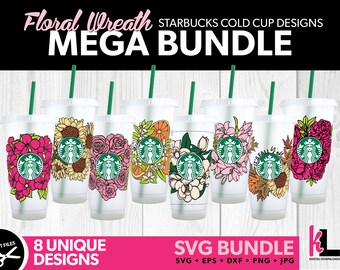 Free Free 322 Starbucks Floral Wreath Svg SVG PNG EPS DXF File