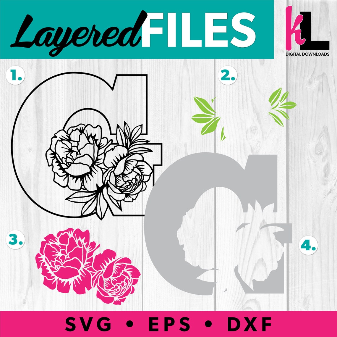 Free Free Layered Initial Svg 137 SVG PNG EPS DXF File