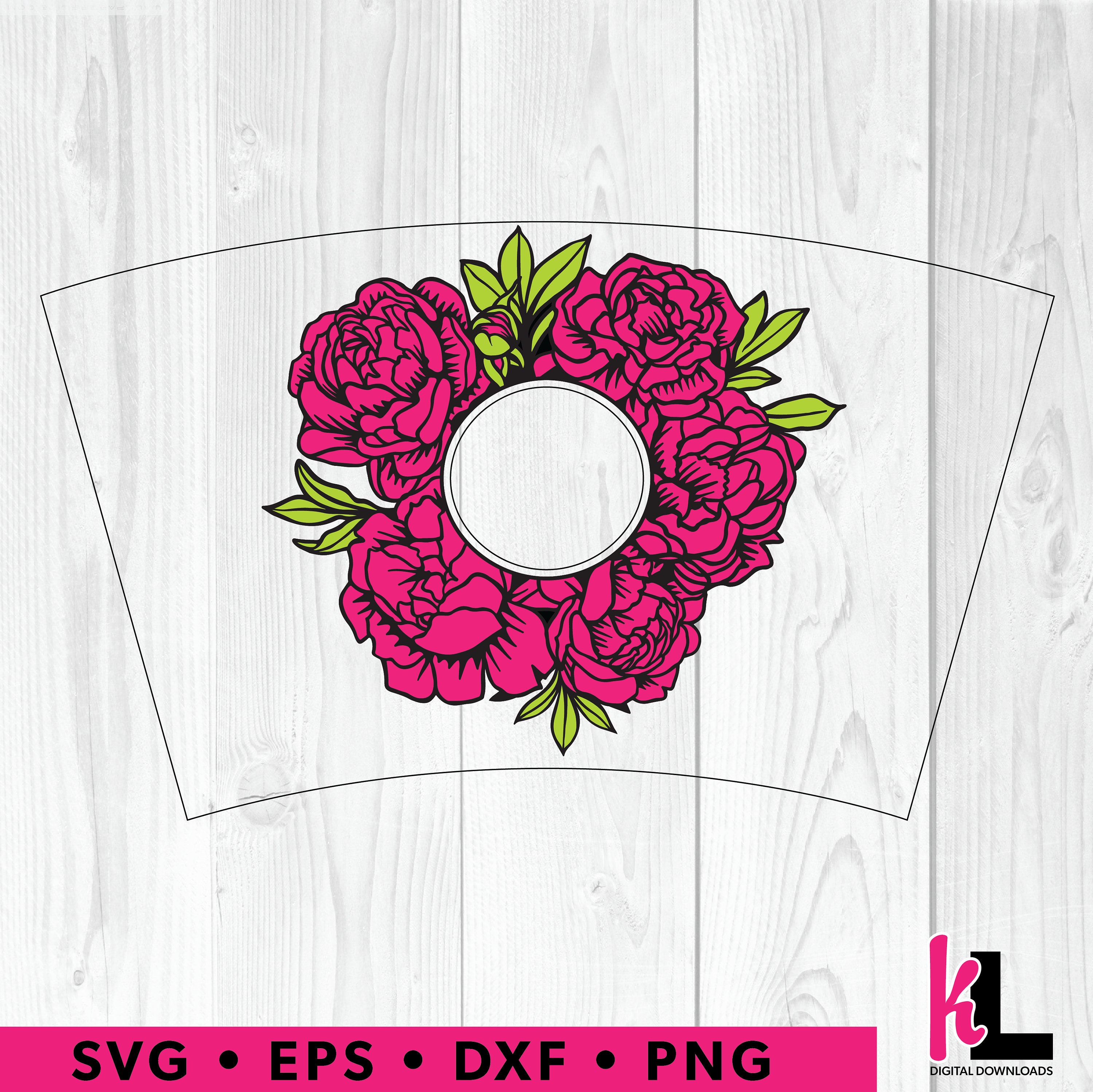 Free Free 283 Flower Wreath Starbucks Cup Svg SVG PNG EPS DXF File