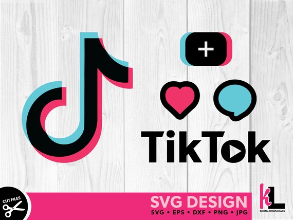 Tik Tok Logo SVG Tik Tok Cut File Tik Tok SVG Files for | Etsy UK