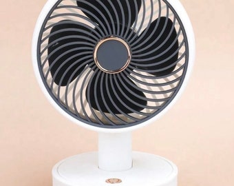 Mini Foldable Desk Fan 3 Speed Cooler Cooling USB Rechargeable Desk Fan