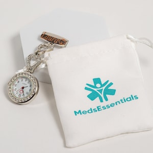 Personalised Diamante Nursing fob watch
