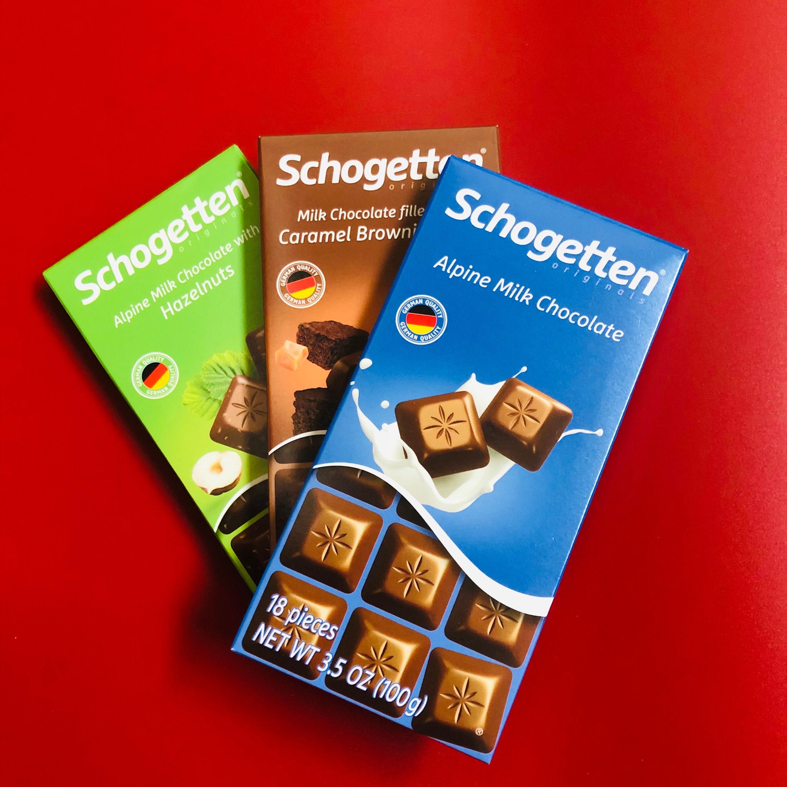 3 pkts de alemán Schogetten Chocolate Cada 3.5oz Etsy