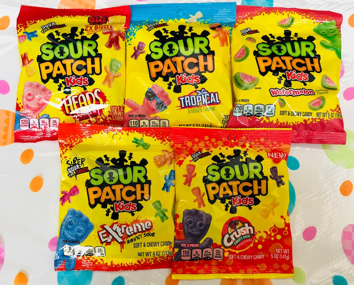 Sour Patch Kids Assorted Flavors Etsy