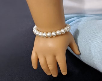 Pearl Bead Bracelet for 18 inch American Girl Doll