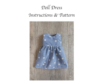 18 inch Doll Dress - Sewing PDF Pattern