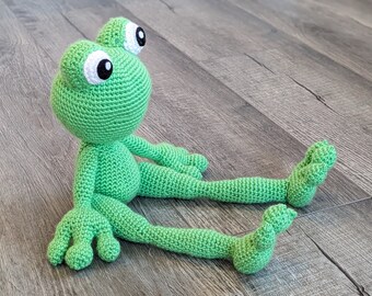 Crochet Frog Amigurumi Stuffed Animal