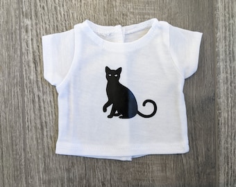 Halloween Black Cat T-Shirt for 18 inch American Girl Doll