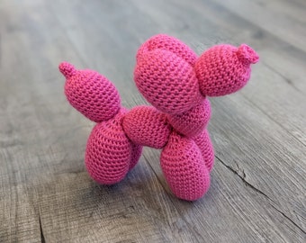 Crochet Balloon Dog Amigurumi Stuffed Animal