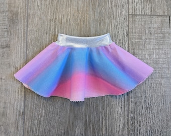 Rainbow Circle Skater Skirt for 18 inch American Girl Doll