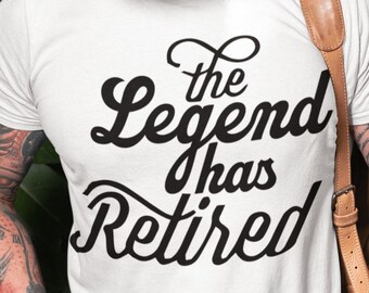 Diese Legende hat im Ruhestand svg - Retired svg, Retirement Shirt Design, Retired Lehrer, Happy Retirement svg, Retirement Party svg für Cricut