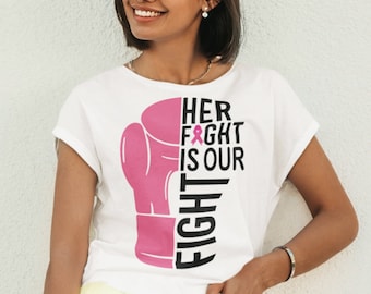 Her fight is our fight svg cut file for cricut|Her fight is our fight |cancer awareness svg|cancer survivor svg|cancer ribbon svg silhouette