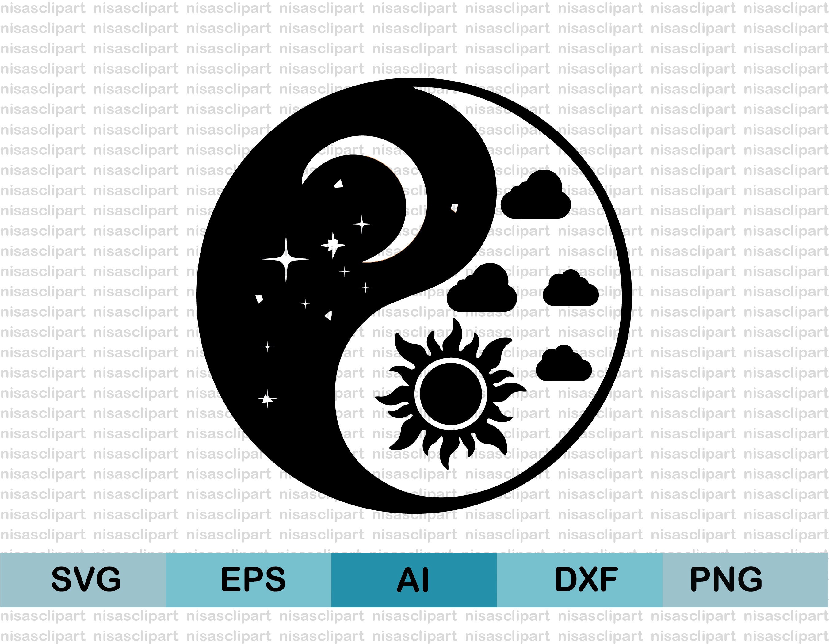 Sun And Moon Svg Cut File By Svgsupply Thehungryjpeg - vrogue.co