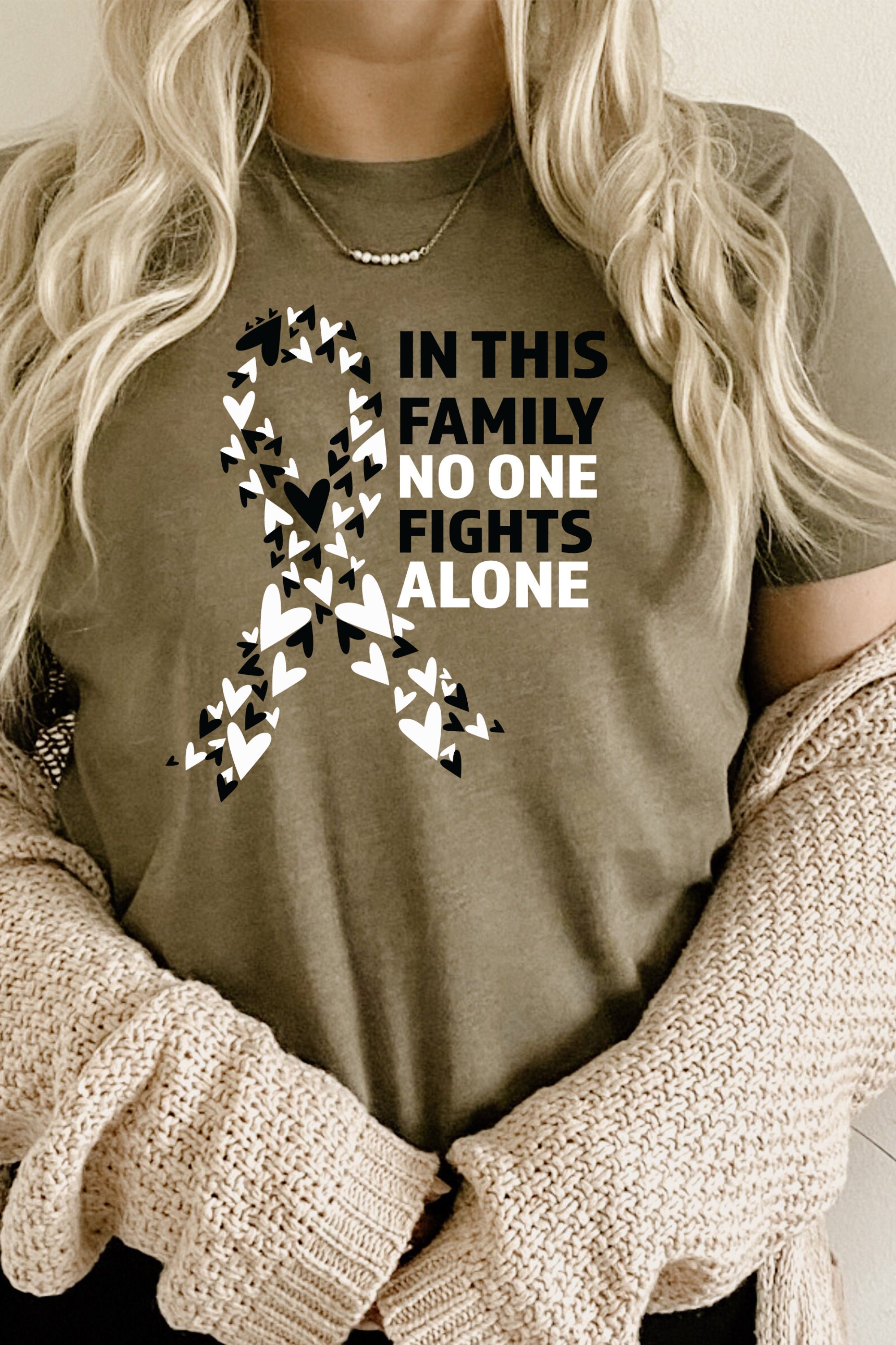 This Family No One Fights Alone Neuroendocrine Cancer Shirt This Family No One Fights Alone Neuroendocrine Cancer Shirt